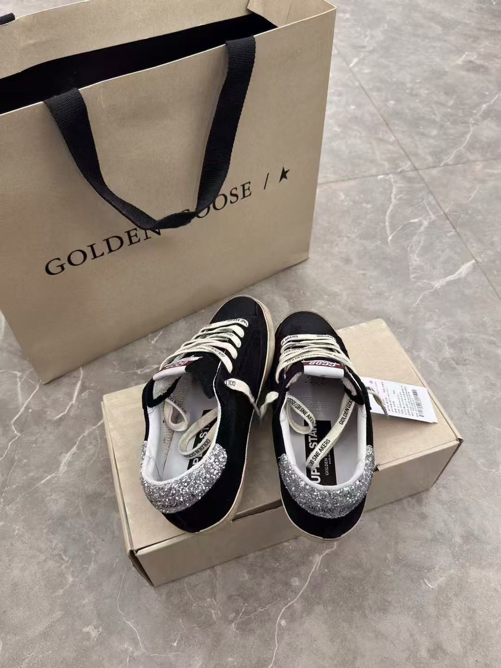 Super-Star 20mm Black Suede Sneaker