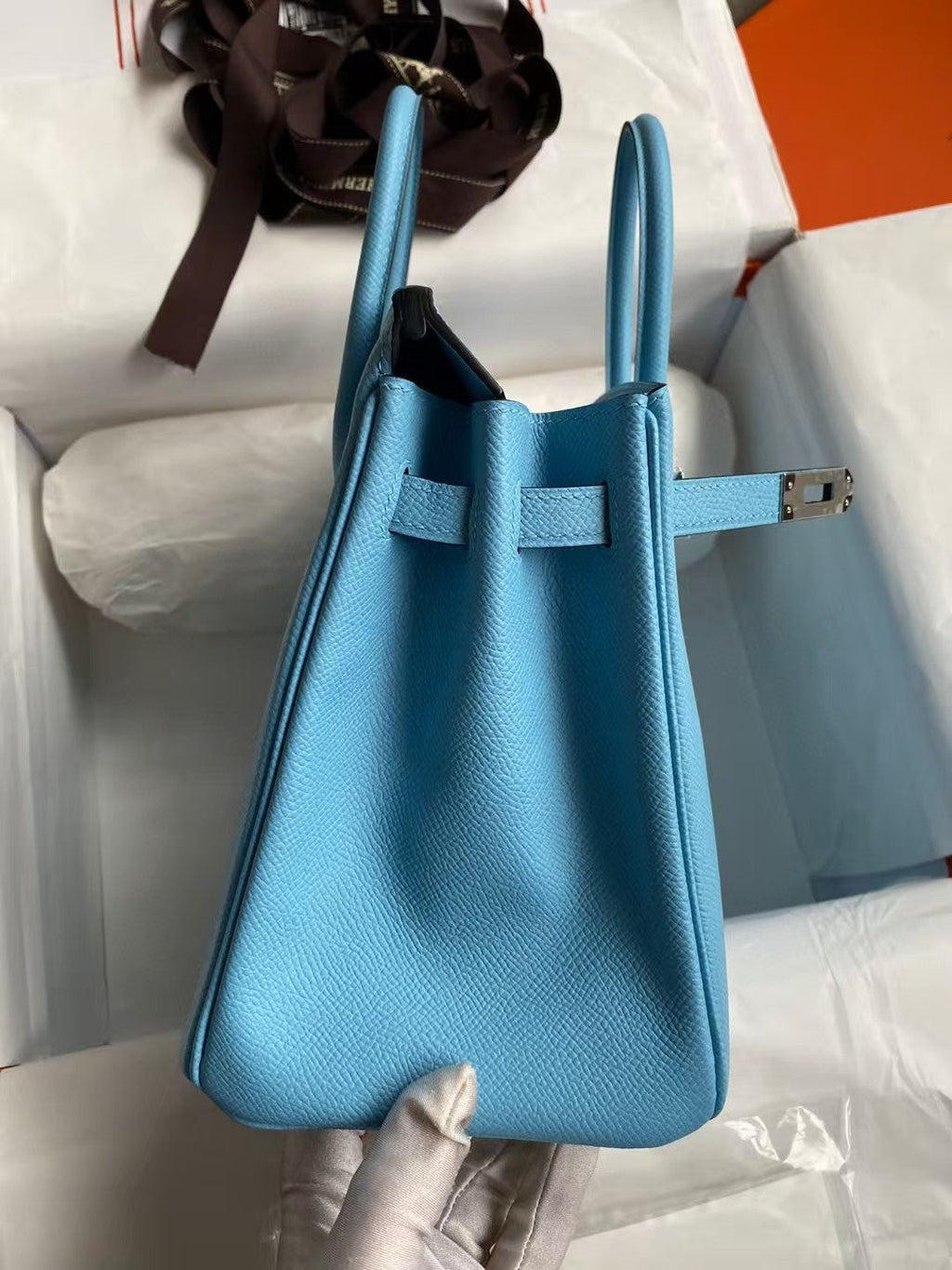 HM Birkin Cloud Blue Epsom Silver Hardware (Need 25 days to prepare goods)