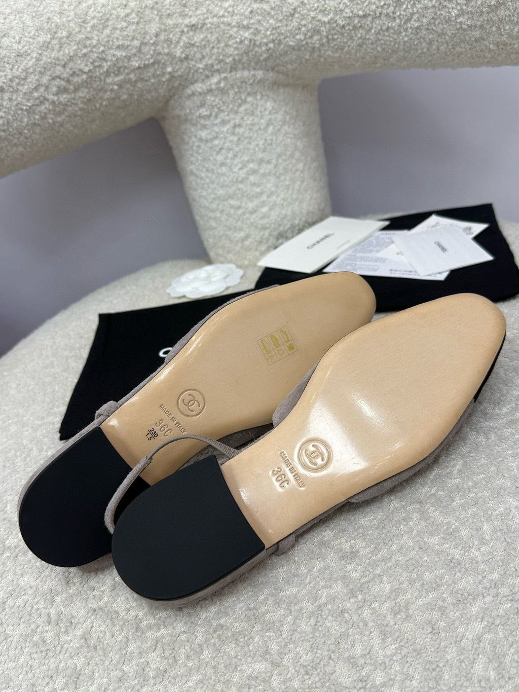 CC 25A Slingback Dark Beige Suede