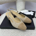 CC 25A Slingback Dark Beige Suede