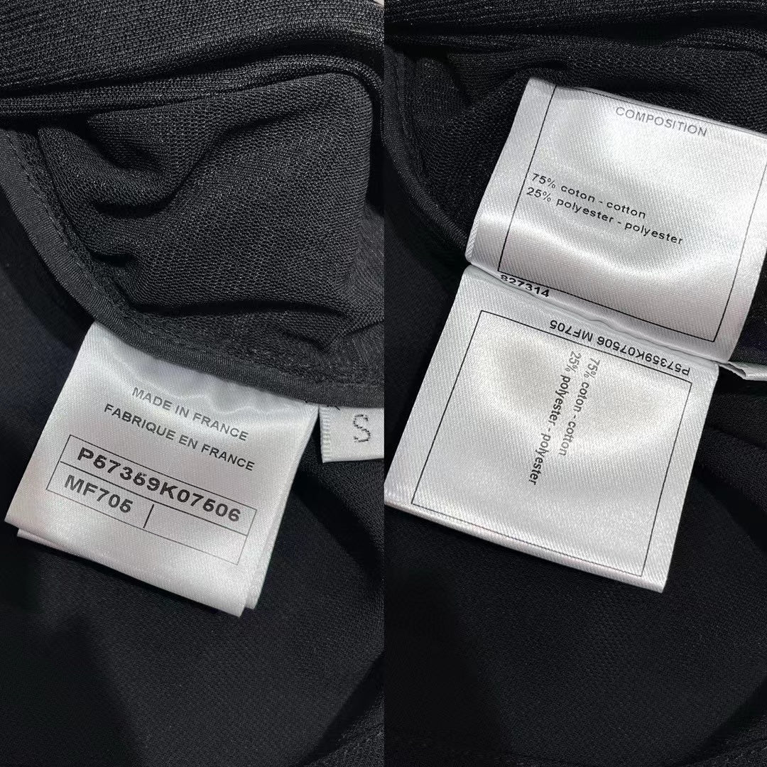 Chanel Set Black Cotton Polyester