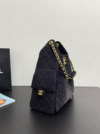 CC 25C Hobo Bag 40cm Black Denim
