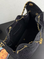 CC 25C Hobo Bag 40cm Black Denim
