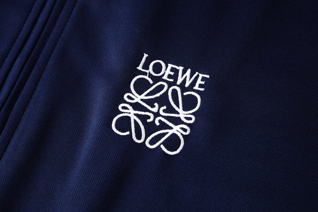 Loewe Anagram Track Jacket Blue Cotton