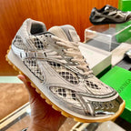 BV 25s Orbit Sneaker Silver White Technical Fabric Lace-up