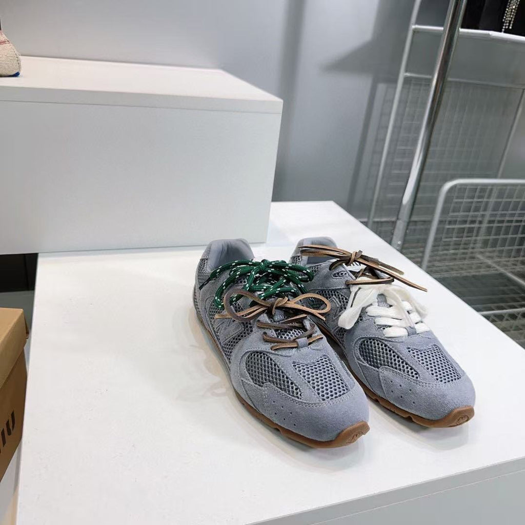 Miu Miu   x New Balance Sneakers Dark Gray Cowhide Suede