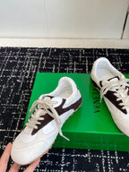 BV Orbit Flash Sneakers White Black Suede