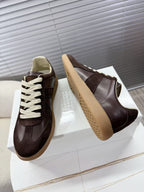 Maison Margiela Sneakers Brown Calfskin Suede Patchwork