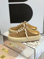 Golden Goose Space-Star Sabot Loafers Tobacco Suede
