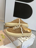 Golden Goose Space-Star Sabot Loafers Tobacco Suede