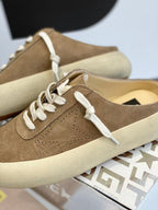 Golden Goose Space-Star Sabot Loafers Tobacco Suede