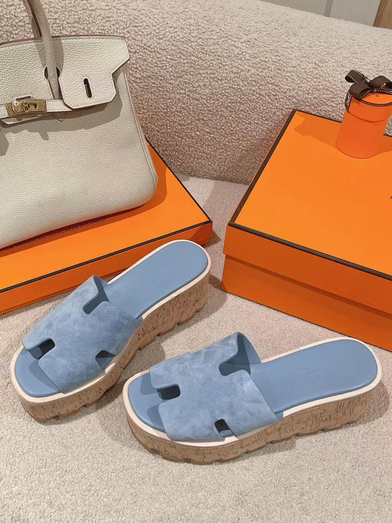 EZE 65 SANDAL LIGHT BLUE SUEDE