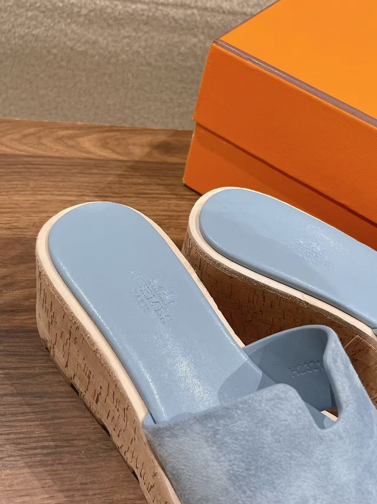 EZE 65 SANDAL LIGHT BLUE SUEDE
