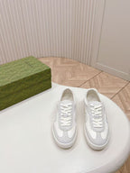 GG Sneaker White And Light Grey Cowhide With Mesh Fabric