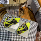 Tom Ford Sandal With Padlock 105mm Green In Silk