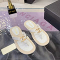 CC 2026 Thong Sandals White Sheepskin
