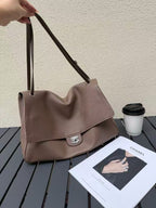 Chanel 2026 Maxi Flap Bag 38.5cm Brown Calfskin
