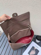 Chanel 2026 Maxi Flap Bag 38.5cm Brown Calfskin