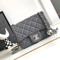Chanel Mini Flap Bag 17cm Gray in Sheepskin