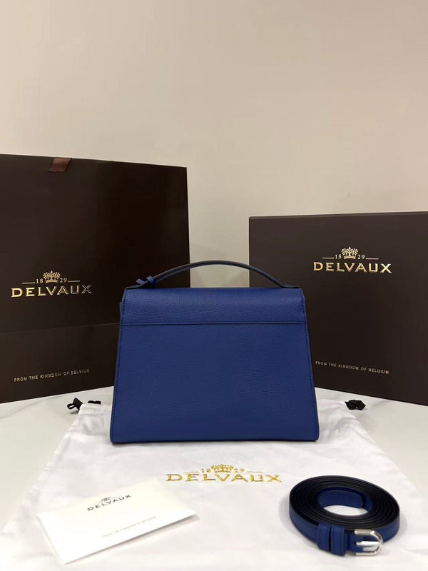 Delvaux Brillant Mini Bag 23cm Royal Blue in Cowhide
