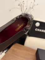 CC 26 Pumps 85mm Brown White in Sheepskin