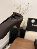 CC 26 Pumps 85mm Brown White in Sheepskin