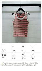 CC Sleeveless Striped Top Multicolor Tencel 351049