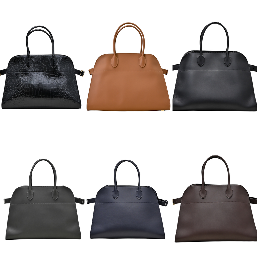The Row Margaux 15 38cm Tote Bag In Calfskin