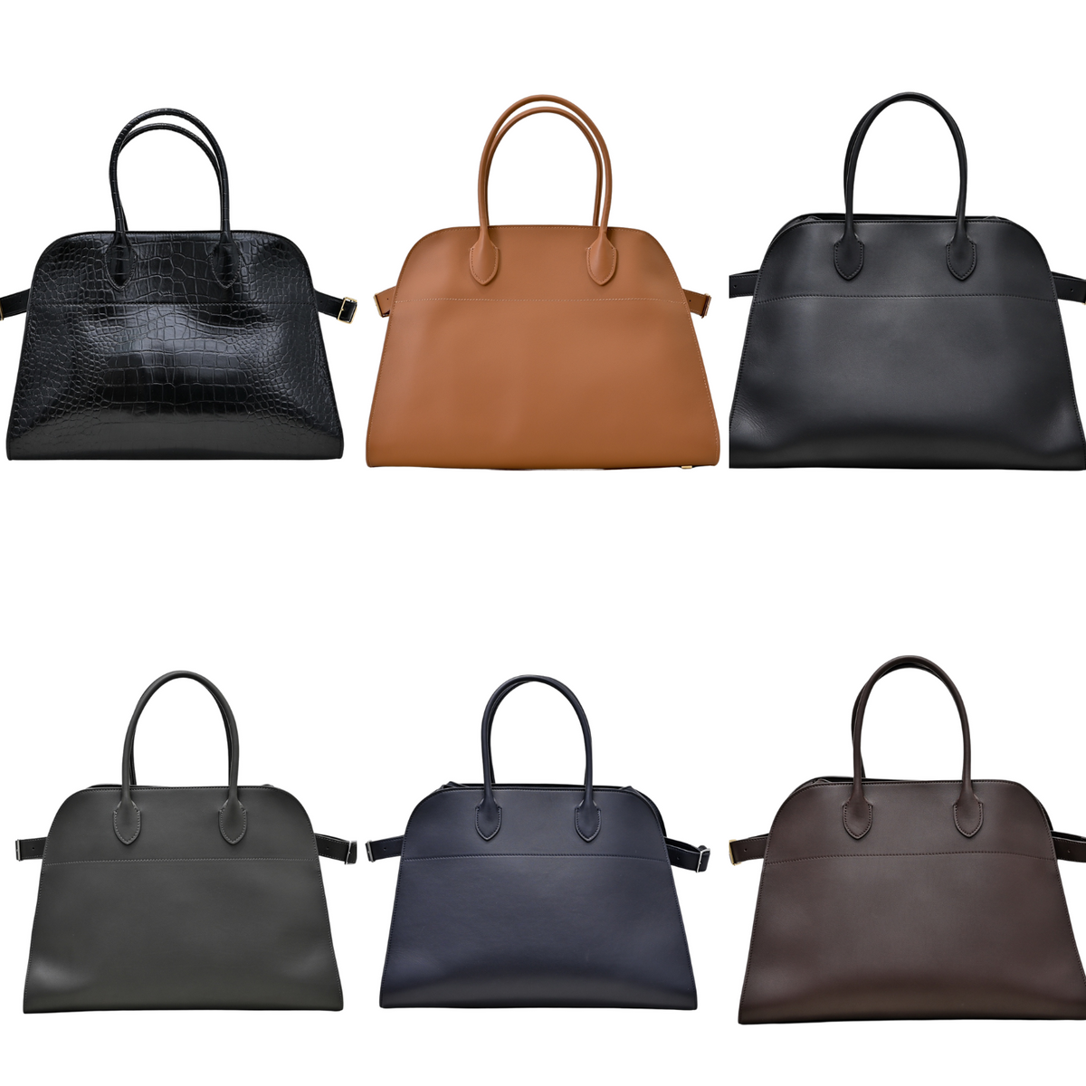 The Row Margaux 15 38cm Tote Bag In Calfskin