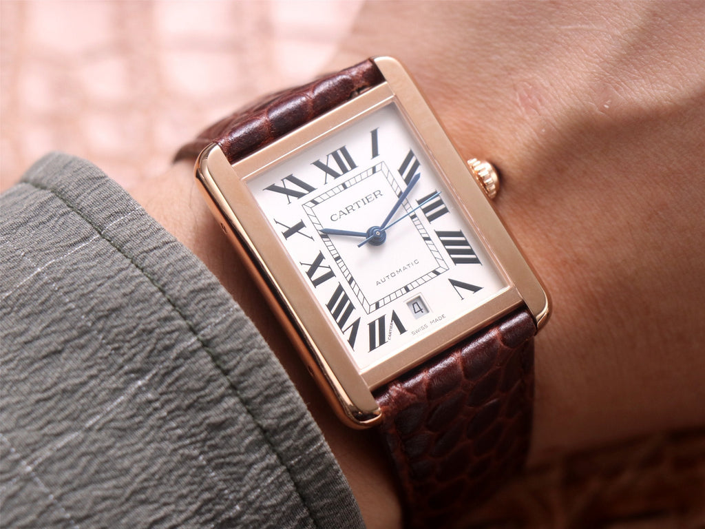 TANK SOLO XI W5200026 ROSE GOLD CASE BROWN LEATHER STRAP
