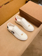 GG ACE EMBROIDERED SNEAKER WHITE