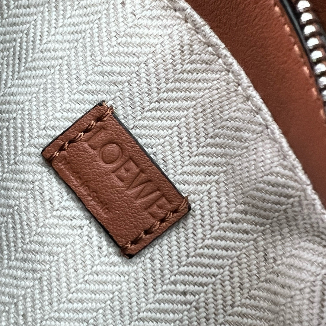 LOE MINI 18 PUZZLE BAG IN GOLD CALFSKIN