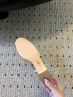 CD Ballet Slingback Pumps Gold Cannage Lambskin