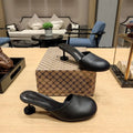 Balenciaga 26s Buckle Flats Sandals Cowhide