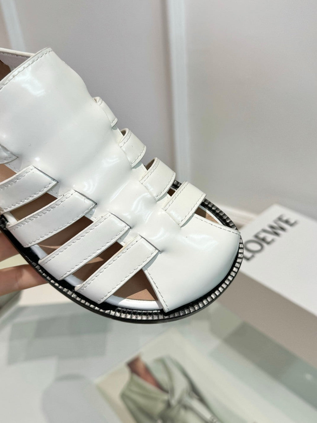 Loewe Campo Sandals Sheepskin