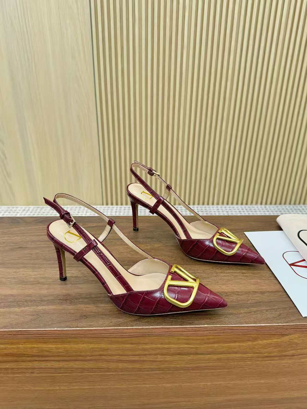 Valentino Five-Colors Open-back Slingback 75 in Cow Patent