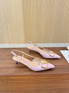 Valentino Five-Colors Open-back Slingback 40 in Cow Patent