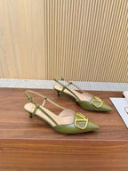 Valentino Five-Colors Open-back Slingback 40 in Cow Patent