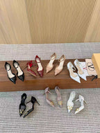 Valentino Seven-Color Open-Back Slingback 75 in Cow Patent