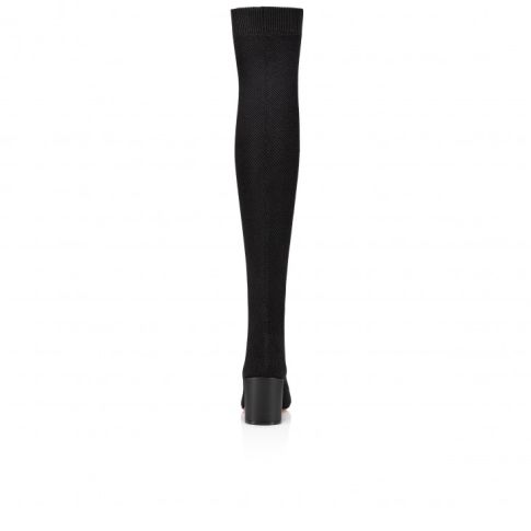 CL Beyonstage Botta 70mm Thightboots Mesh And Calf Leather Black