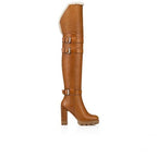 CL Brodeback Lug Botta Alta 100 Mm Thighboots Terra