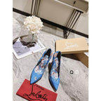 CL Hot Chick Pumps 100mm Loubi Odyssey Patent Leather Multicolor