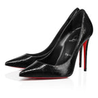 CL Kate 100 Mm Pumps Star Specchio Leather Black