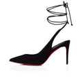 CL Lace Up Kate Pumps 85mm Veau Velours Black