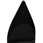 CL Lace Up Kate Pumps 85mm Veau Velours Black