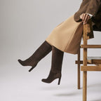 CL Loo Botta 85 Mm Boots Veau Velours Cosme