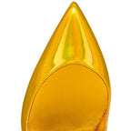 CL Pumps Hot Chick 100 mm Yellow/lin Yellow Patent