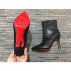 CL So Kate Booty Ankle Boots 85mm Embossed Calf Leather Black