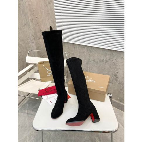 CL Stretchadoxa Botta Alta 70 Mm Thighboots Black