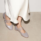 CL Sweet Jane Ballerina Flats Metallic Patent Calf Leather Mauve